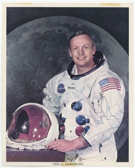 Neil Armstrong Signed 8x10-inch NASA Color Portrait